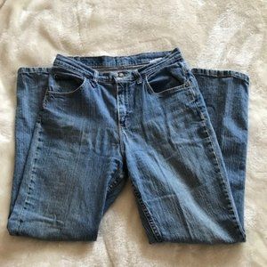 Lee Rider distressed jeans medium blue 8P